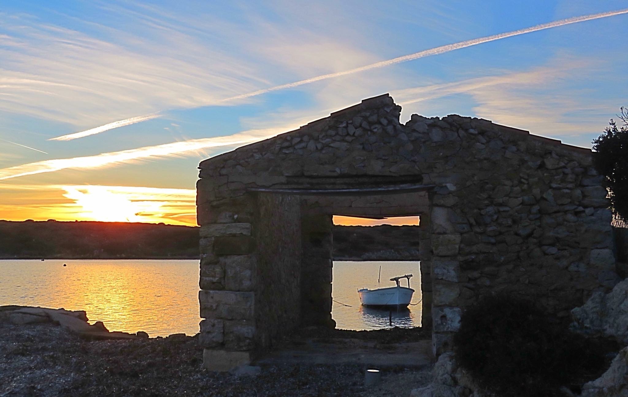 Atardecer junto al mar